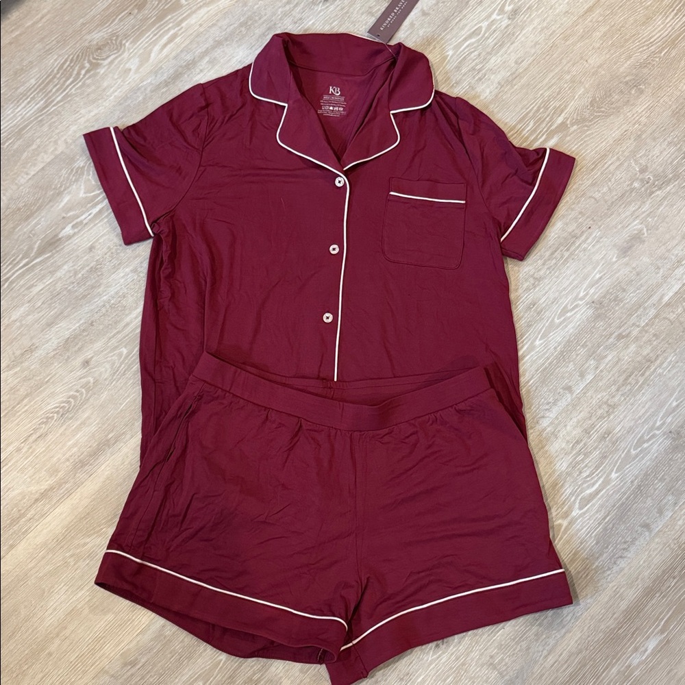 NWT - Kindred Bravely Clea Classic Short Sleeve Maternity Pajama Set -Medium - Picture 4 of 7
